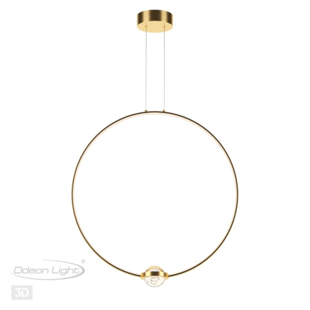 Подвесной св-к IP20 LED 27W 2230Лм 4000K GOTA брашированное золото/металл ODEON LIGHT
