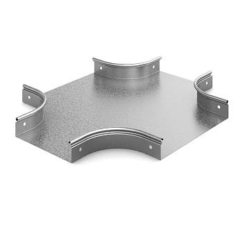 Переход крестообразный плавный 400х50х50, толщ. 0,7 мм, Сендзимир цинк Ostec