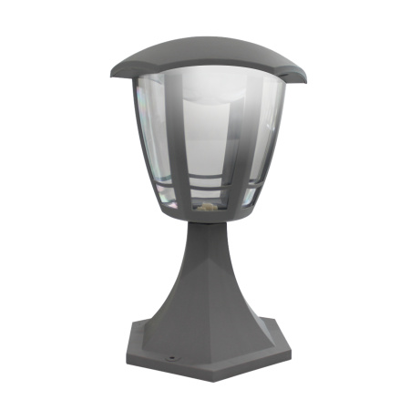 11-196 Св-к садово-парковый, светод-й, столб мал, «Валенсия 1», 8Вт, 6-ти гран., 720Лм, 6500К, сер APEYRON