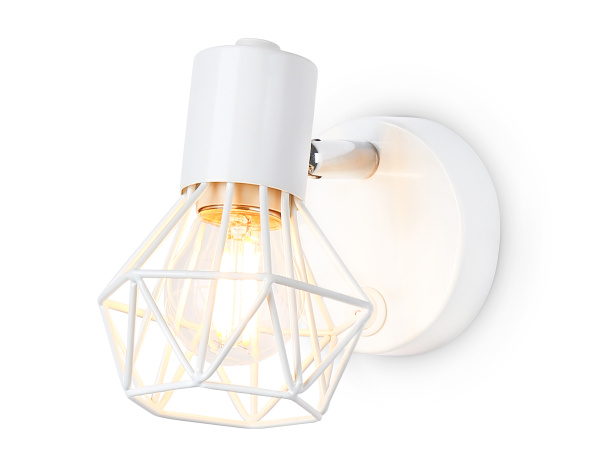 Накладной светильник с выключателем TR8626 WH/CH белый/хром E27 max 40W 115*91*150 Ambrella Light