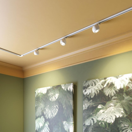 Св-к трековый однофазный IP20 LED 4000K 12W 85-265V BALL белый NOVOTECH