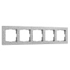 Hammer Рамка на 5 постов (серебряный) Werkel