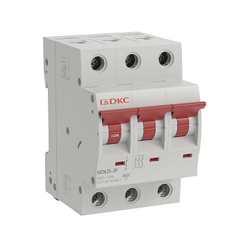 Выключатель автоматический ВА МОД YON max типа MD63S 4,5кА 3П D 4А DKC