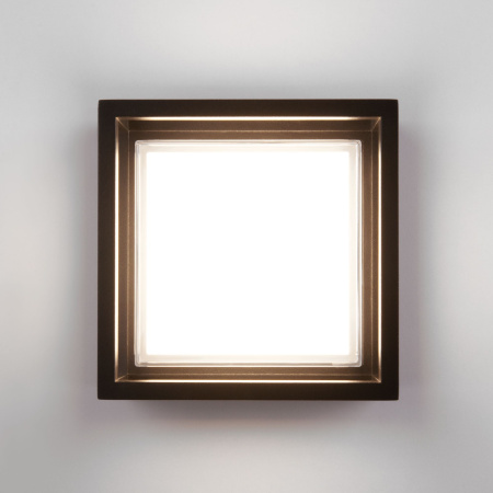 Уличный настенный светодиодный светильник 10Вт 4000К черный IP54 (a052253) Elektrostandard