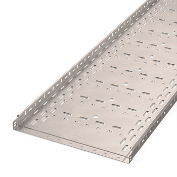 Лоток перфорированный Стандарт INOX (AISI 409) 500х50х3000 (1,0 мм) (6 м/уп) Промрукав