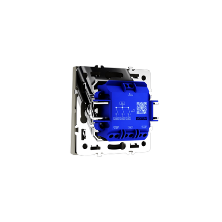 Выключатель встраиваемый Voltum S70 трехклавишный 10А, (шелк)