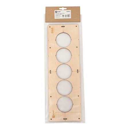 Шаблон для подрозетников c 5 отв, диам, 68 мм Expert EKF