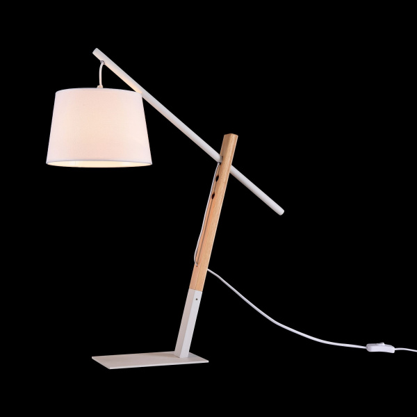 Настольная лампа 1*E27 60Вт Белый IP20 Laredo Z549TL-01W Maytoni