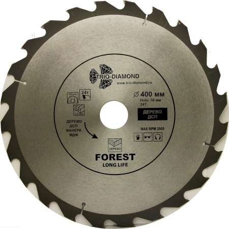 Диск пильный 400*50*24Т FLL840 Trio-Diamond