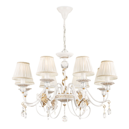 Люстра 8*E14 40Вт Белый с Золотом IP20 Elina ARM222-08-G Maytoni