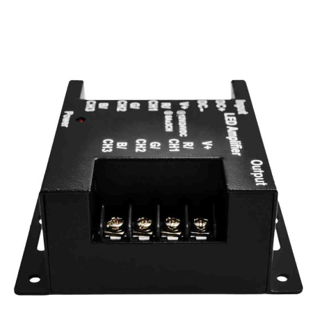 04-04 Усилитель RGB 12В/24В, 288 Вт, 3 канала*8А, размеры 73*80*33 мм Apeyron