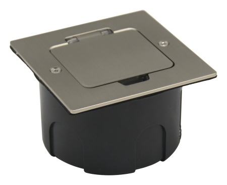 Donel Лючок 2 мод. (1 мод. 45х45 мм.), никель, IP44, (с уст. набором)