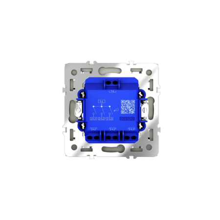 Выключатель встраиваемый Voltum S70 трехклавишный 10А, (сталь)