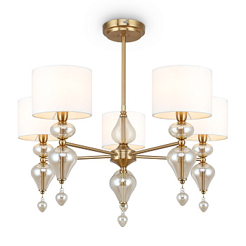 Потолочный светильник 5*E14 40Вт Латунь IP20 Raise FR5369CL-05BS Freya