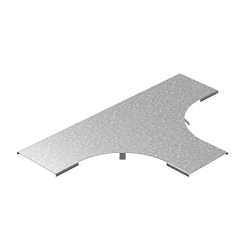 Крышка к Т-отводу плавному универсальному к лотку 300 радиус 200 мм, толщ. 1,0 мм, гор. цинк Ostec