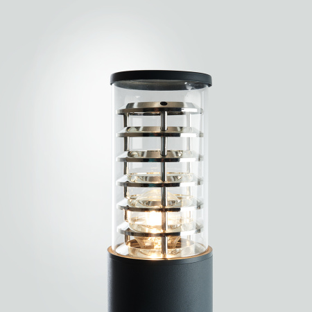 Светильник садово-парковый Feron DH0802, на стену вверх/вниз, E27 230V, черный