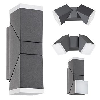 Ландшафтный настенный св-к LED 3000К 12W 220-240V KAIMAS темно-серый B NOVOTECH