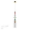 Подвес E14 1*40W 4855/1 BIZET золото/раноцветн./керамика/стекло ODEON LIGHT