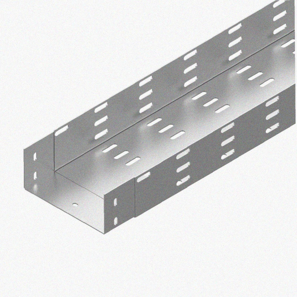 Лоток монтажный цельный перфорированный ЛМЦ300х100х3000 УХЛ1, оцинкованный лист, S1,0