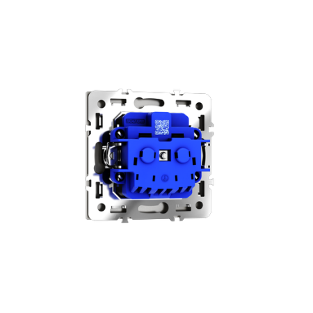 Розетка встраиваемая Voltum S70 с заземлением и защитными шторками, 16А, (шелк)