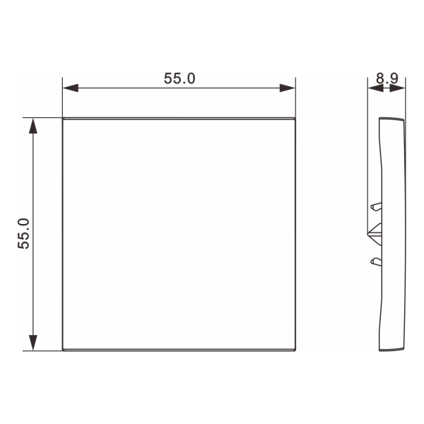 Donel A07 матовый кремовый клавиша для перекрёстного переключателя 1-я, серия DB