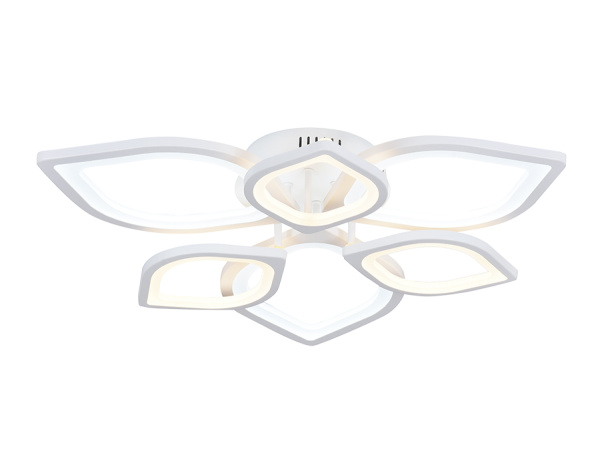 Потолочный светодиодный светильник без пульта FA445/6 WH белый 87W 3000K/6400K 710*710*120 (Без ПДУ) Ambrella Light