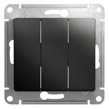 GLOSSA Механизм выключателя 3-кла.10А антрацит Schneider Electric