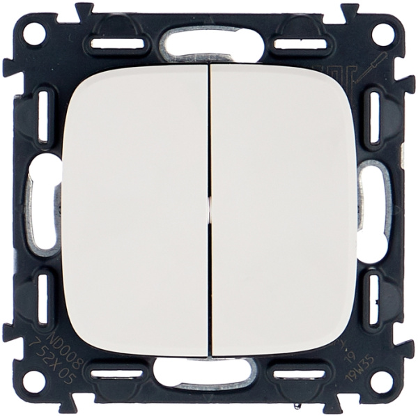 Valena Allure Механизм выключателя СУ 2-кл. безвинтовые зажимы 10А белый IP20 Legrand