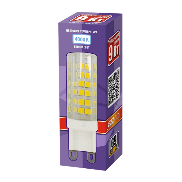 Лампа сведодиодная PLED 9 Вт G9 4000К JazzWay