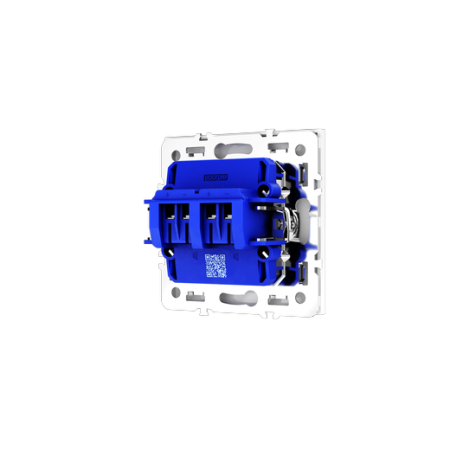 Розетка акустическая встраиваемая Voltum S70 4-местная, (белый глянцевый)