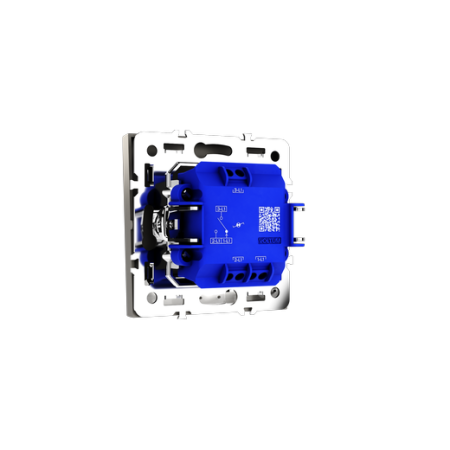 Проходной переключатель встраиваемый Voltum S70 одноклавишный с подсветкой 10А, (кашемир)
