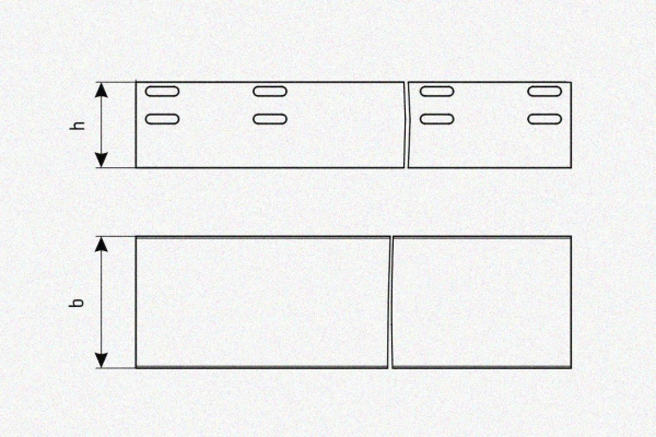 Лоток глухой ЛМГ 50х25х3000 УТ1,5, оцинкованный лист S1,5