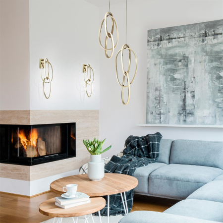 Настенный св-к LED 23W 4000K SPACE золотой/акрил ODEON LIGHT