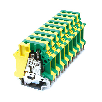 Клемма заземления, винтовой зажим, 2 точки подключения, 16 кв.мм DKC