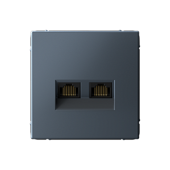 ARTGALLERY РОЗЕТКА двойная компьютерная RJ45+RJ45, кат.6А, механизм, ГРИФЕЛЬ Systeme Electric