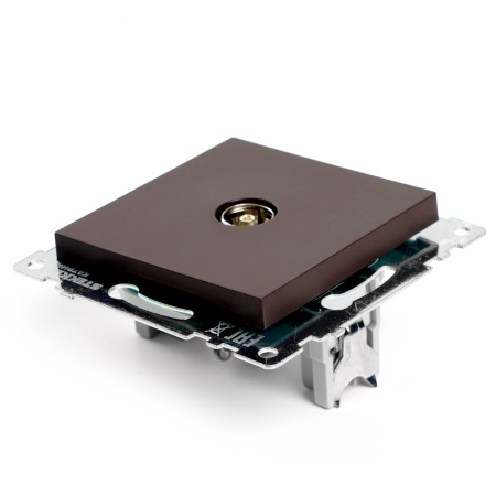 Розетка телевизионная 1-местная (механизм), STEKKER GLS00-7108-05, 75 Ом, 5-862МГц, серия Катрин, черный B