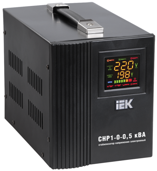 Стабилизатор напряжения переносной HOME 0,5кВА (СНР1-0-0,5) IEK