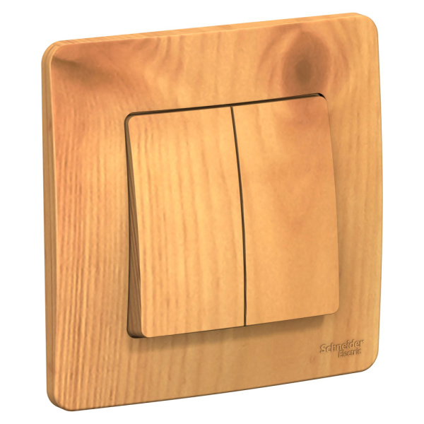 BLANCA Выключатель СУ 2 кл 10А ясень IP20 Schneider Electric