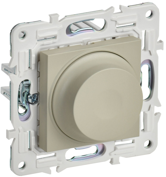 SKANDY Светорегулятор поворотный с индикацией 600Вт SK-D01B бежевый IEK