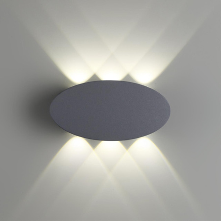 Ландшафтный настенный св-к IP54 LED 4000K 6W 85-265V CALLE темно-серый D NOVOTECH