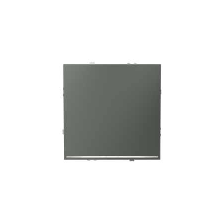 Выключатель встраиваемый Voltum S70 одноклавишный с подсветкой 10А, (титан)