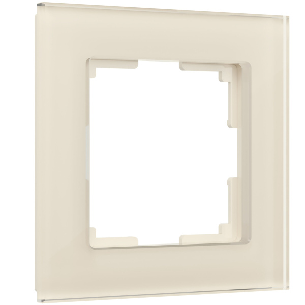 Favorit Рамка на 1 пост (молочный, стекло) Werkel