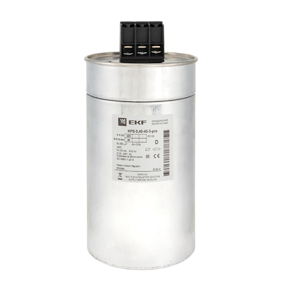 Конденсатор косинусный КПС-0,4-40-3 PRO EKF