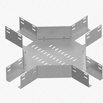 Лоток крестообразный перфорированный КМ 200х50 УТ1,5, оцинкованный лист S1,5