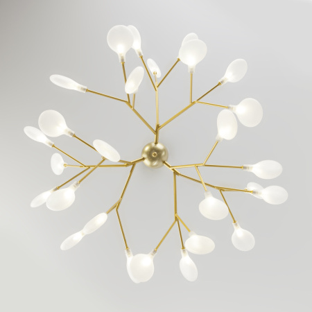 Умный подвесной светильник 27*G4 3Вт перламутровое золото IP20 Foglia (341 золото / белый) Bogate's