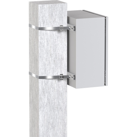 Комплект крепления на столб монтажной полосой (ширина шкафа до 400 мм) Basic EKF