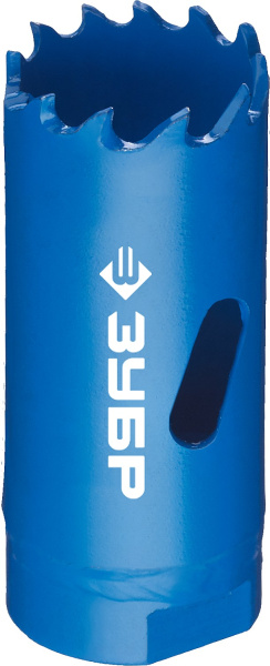 22мм, коронка биметаллическая, быстрорежущая сталь ЗУБР