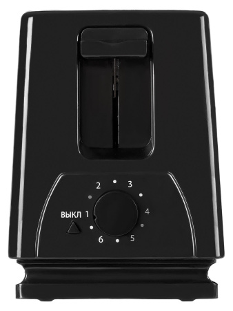 Тостер "Утро", 700 Вт, 2 тоста, нерж. сталь, черный, TDM