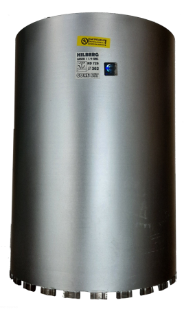Коронка алмазная 302*450 Laser 1 1/4 UNC HD726 Hilberg