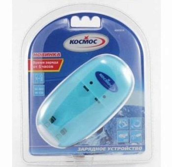 Зарядное устройство -519 (без аккум.) 6-12ч (1-2 АА/ААА) Космос